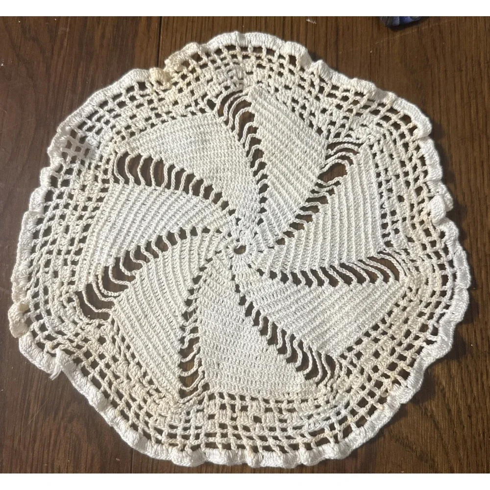 LARGE LOT VINTAGE‎ BATTENBURG LACE, CUT-OUTS AND DOILIES PRICED INDIVIDUALLY